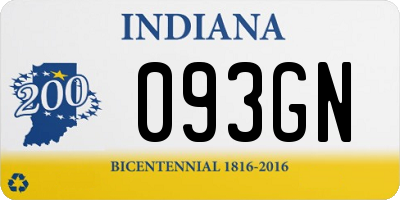 IN license plate 093GN