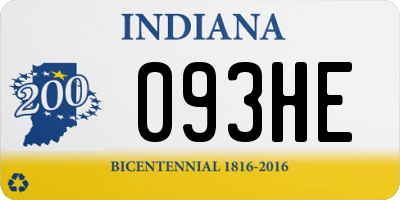 IN license plate 093HE