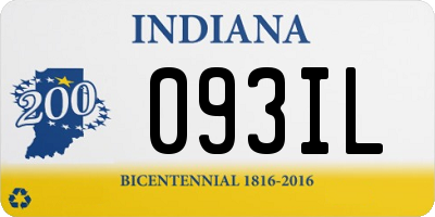 IN license plate 093IL