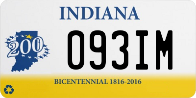 IN license plate 093IM