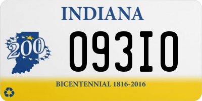 IN license plate 093IO