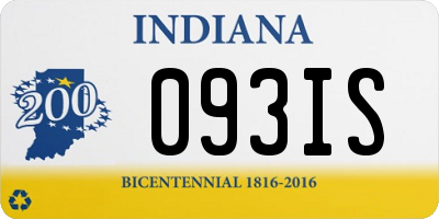 IN license plate 093IS