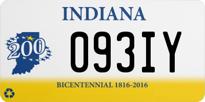 IN license plate 093IY