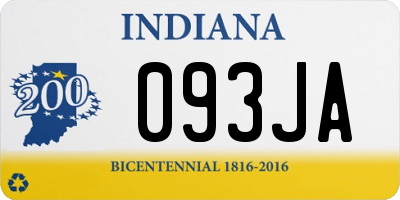 IN license plate 093JA