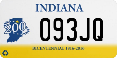 IN license plate 093JQ