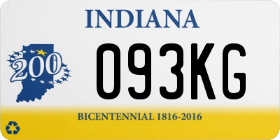 IN license plate 093KG