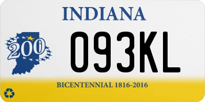 IN license plate 093KL