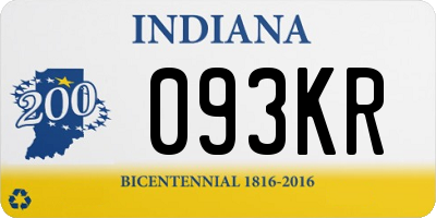 IN license plate 093KR