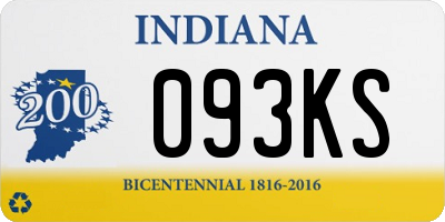 IN license plate 093KS
