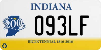 IN license plate 093LF