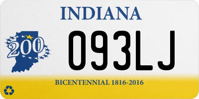 IN license plate 093LJ