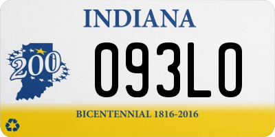 IN license plate 093LO