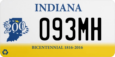 IN license plate 093MH