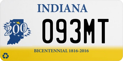 IN license plate 093MT