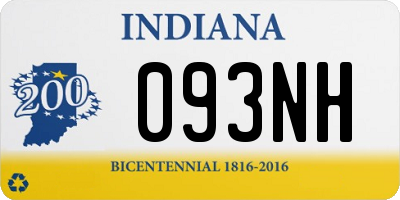 IN license plate 093NH