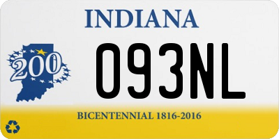 IN license plate 093NL