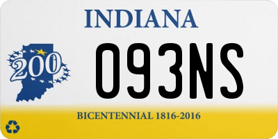 IN license plate 093NS