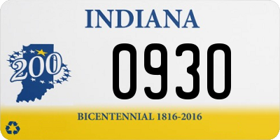 IN license plate 093O