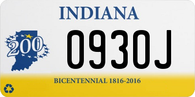 IN license plate 093OJ