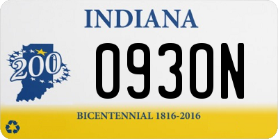 IN license plate 093ON