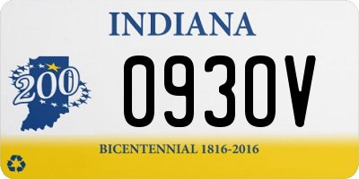 IN license plate 093OV