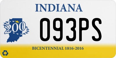 IN license plate 093PS