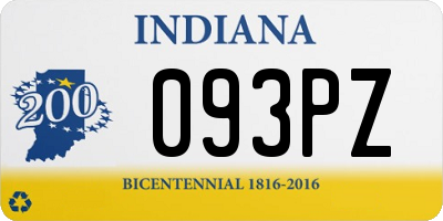 IN license plate 093PZ