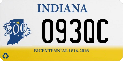 IN license plate 093QC