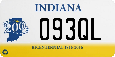 IN license plate 093QL