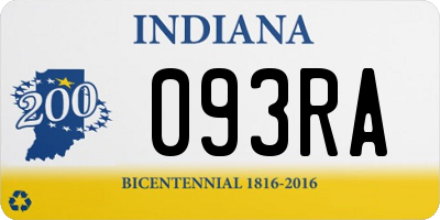 IN license plate 093RA