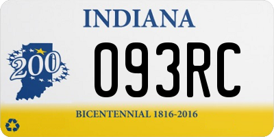 IN license plate 093RC