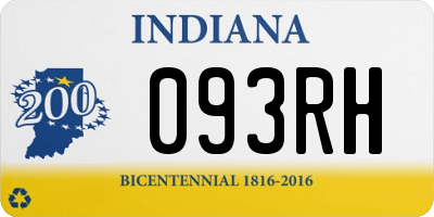 IN license plate 093RH