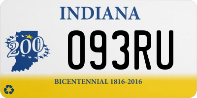 IN license plate 093RU