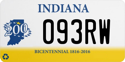 IN license plate 093RW