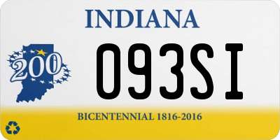 IN license plate 093SI