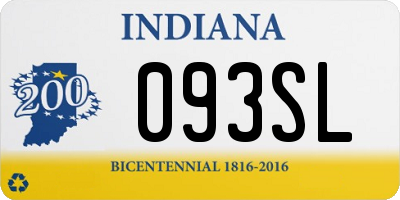 IN license plate 093SL