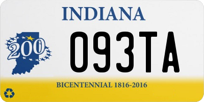 IN license plate 093TA