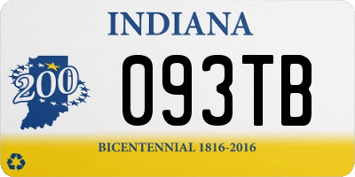 IN license plate 093TB
