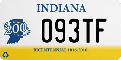 IN license plate 093TF