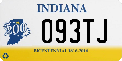 IN license plate 093TJ