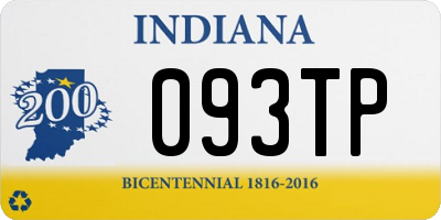 IN license plate 093TP