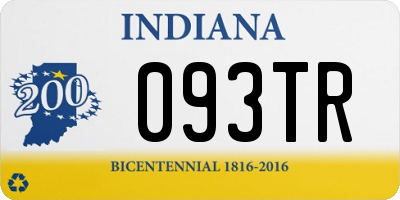 IN license plate 093TR