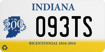 IN license plate 093TS