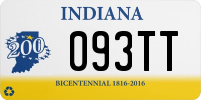 IN license plate 093TT