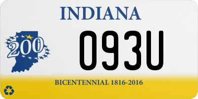IN license plate 093U