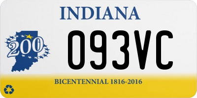 IN license plate 093VC