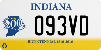 IN license plate 093VD