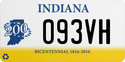 IN license plate 093VH