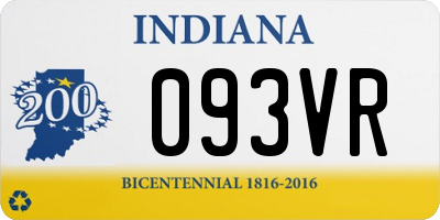 IN license plate 093VR