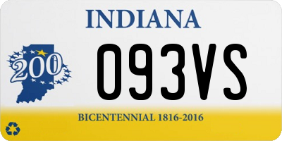 IN license plate 093VS